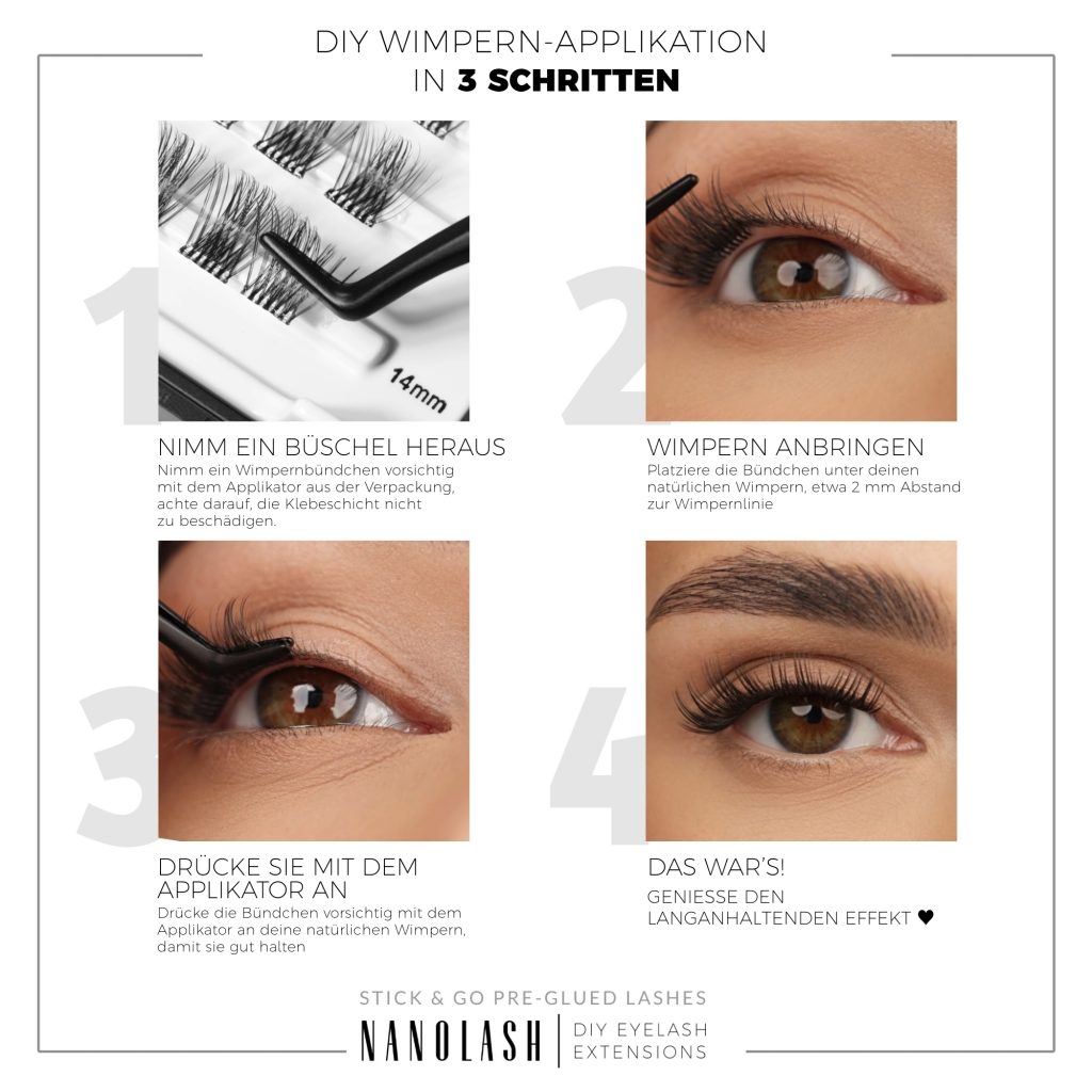 nanolash Selbstklebende Wimpern ohne Kleben